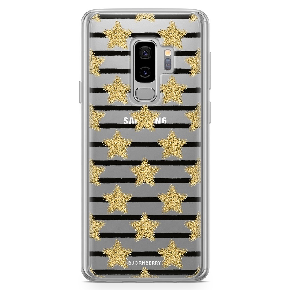 Samsung Galaxy S9 Plus Fashion Case - Gold Stars