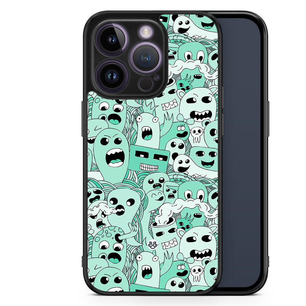 iPhone 14 Pro Case - Spökmönster