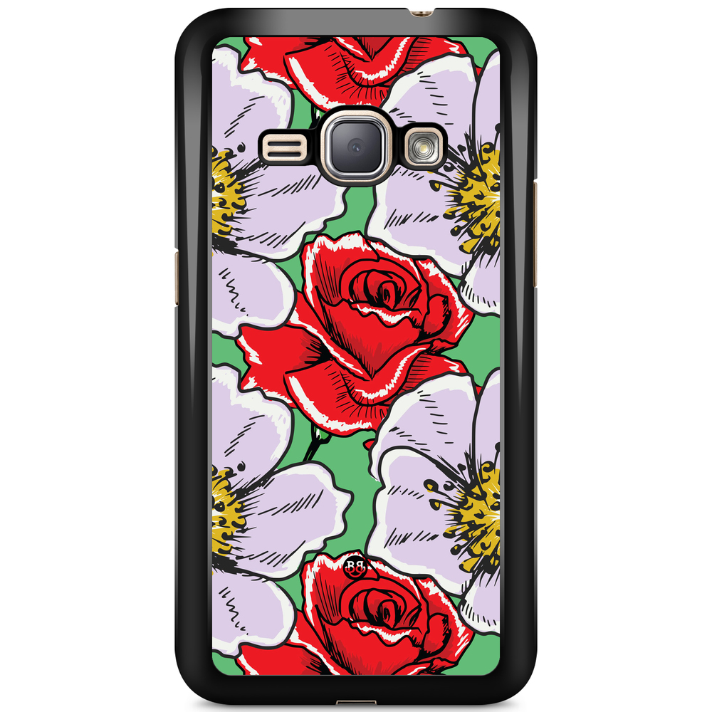 Samsung Galaxy J1 (2016) Case - Red & White Floral