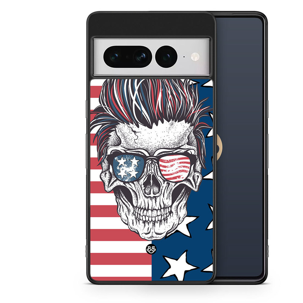 Google Pixel 7 Pro Case - USA Skull
