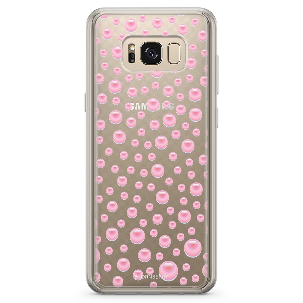 Samsung Galaxy S8 Plus Fashion Skal - Rosa Pärlor