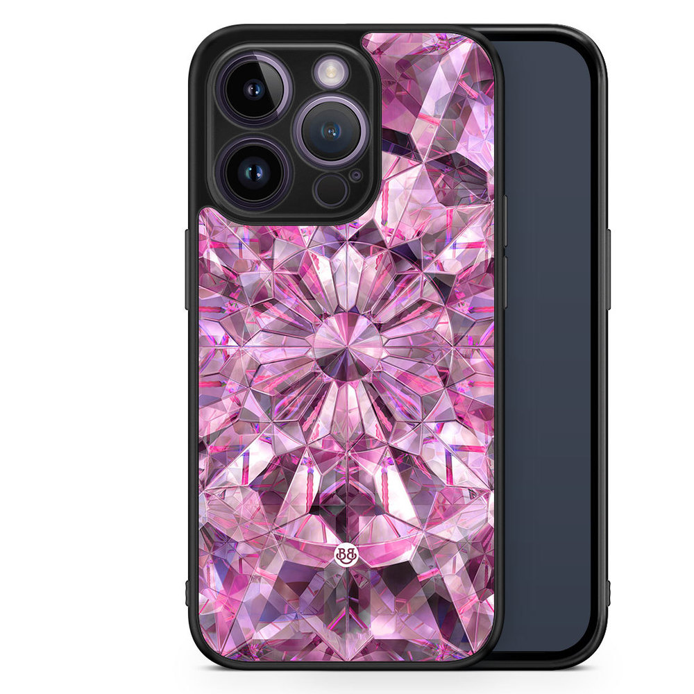 iPhone 14 Pro Case - Pink Crystals