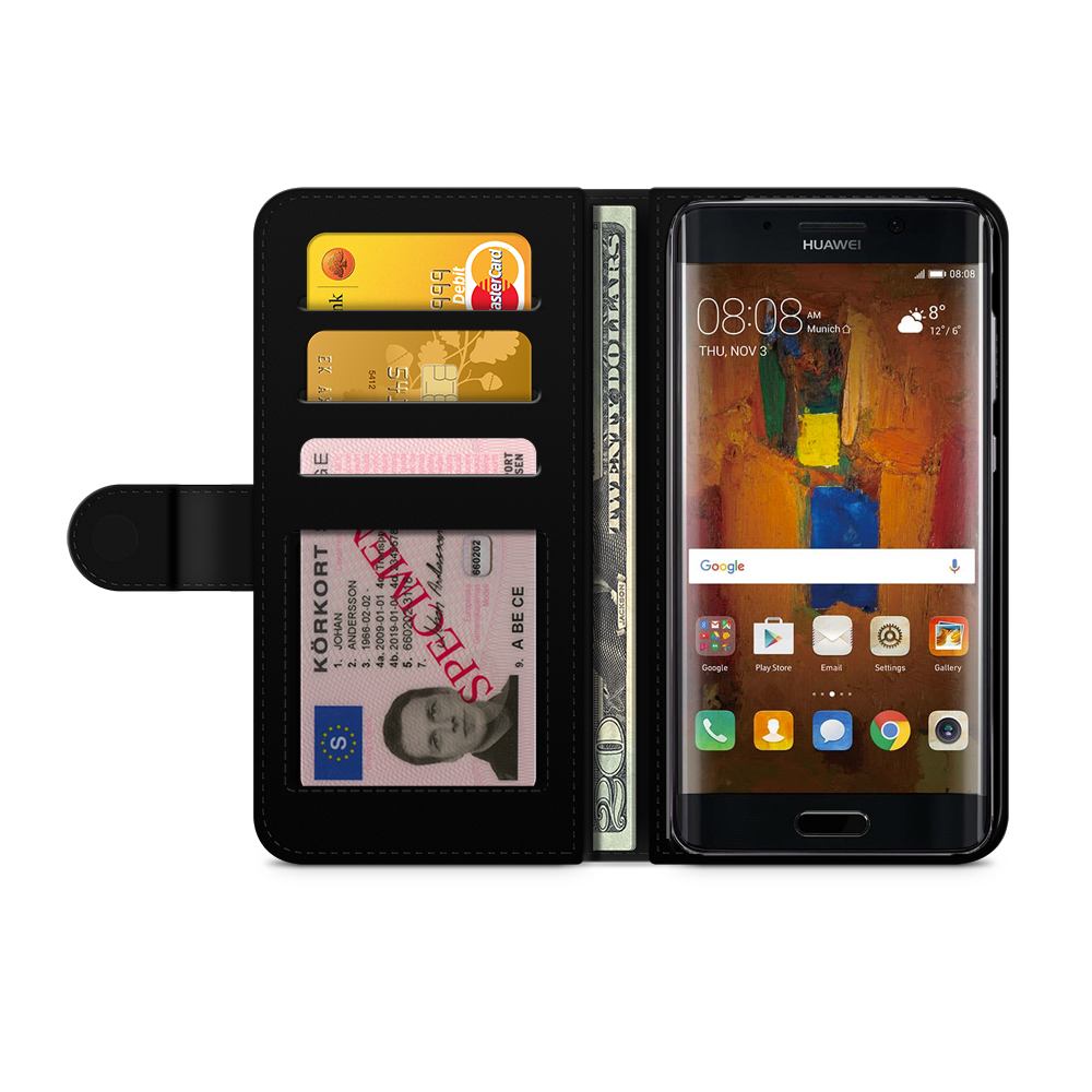 Huawei Mate 9 Pro Wallet Case - Bronze Mandala - 2