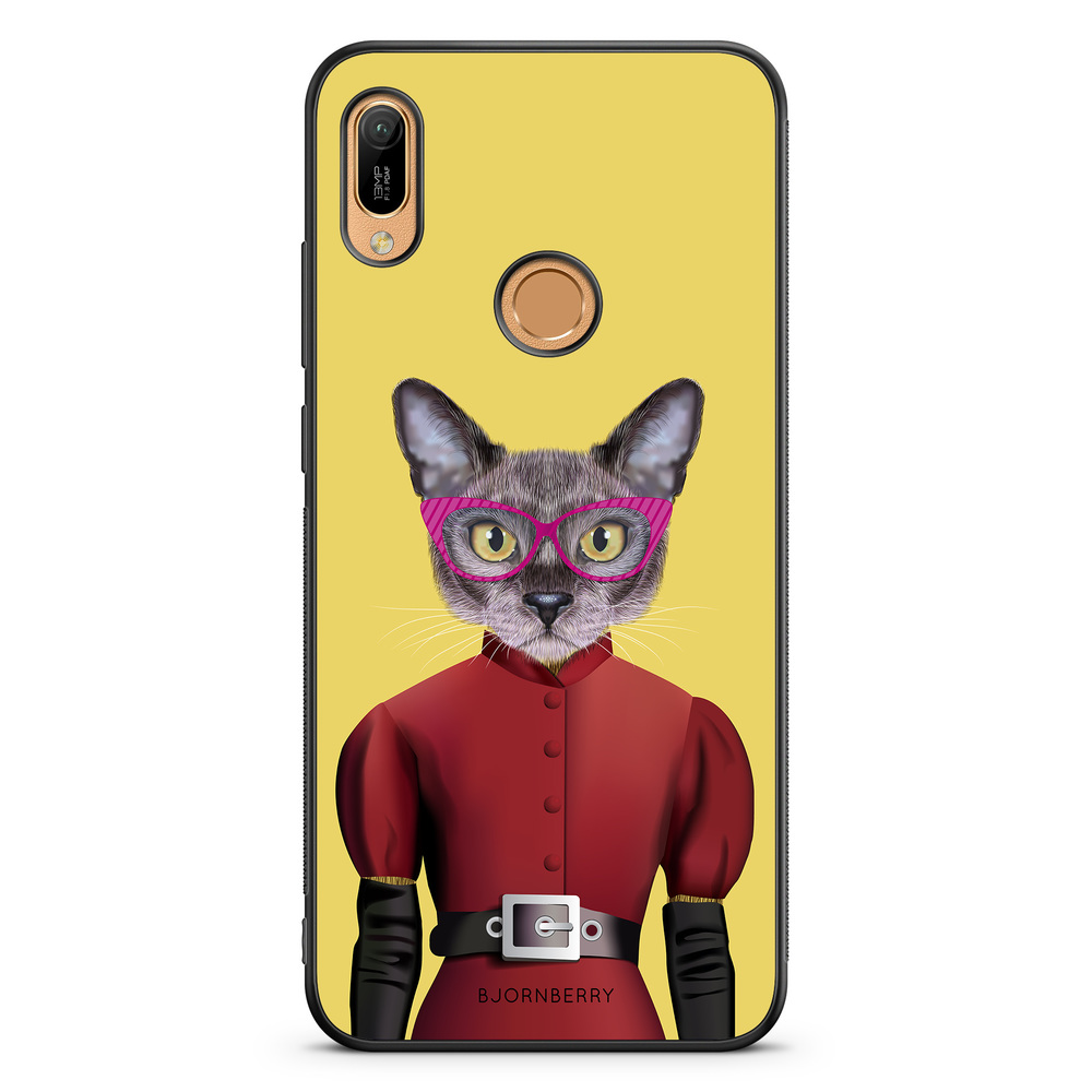 Huawei Y6 2019 Case - Hipster Cat