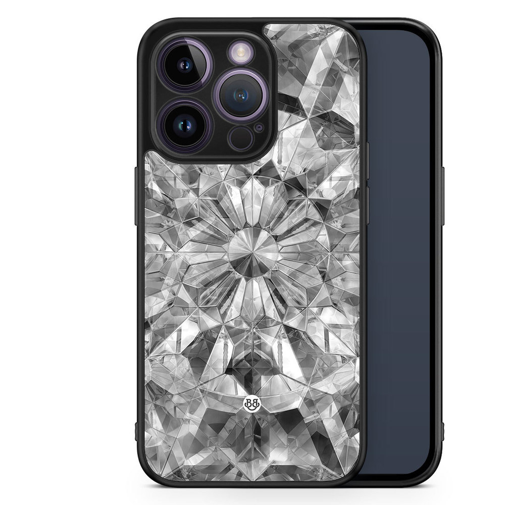 iPhone 14 Pro Case - Grey Crystals