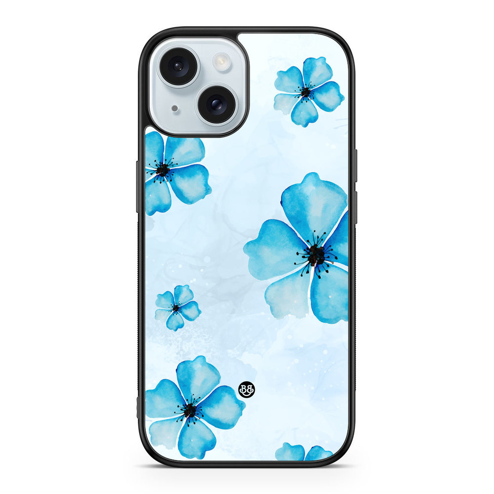 iPhone 15 Case - WILD BLOOM - Blue Bloom