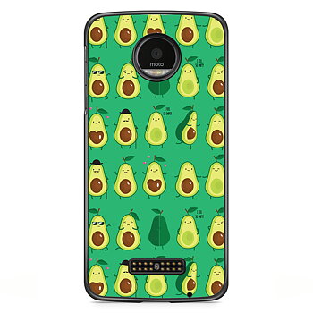 Moto Z2 Play Case - Avocado Pattern
