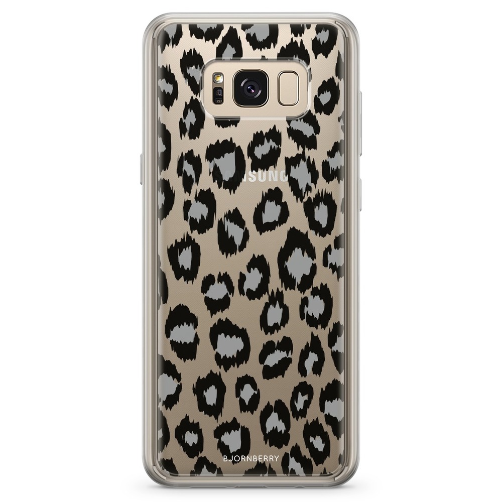 Samsung Galaxy S8 Plus Fashion Skal - Grå Leopard