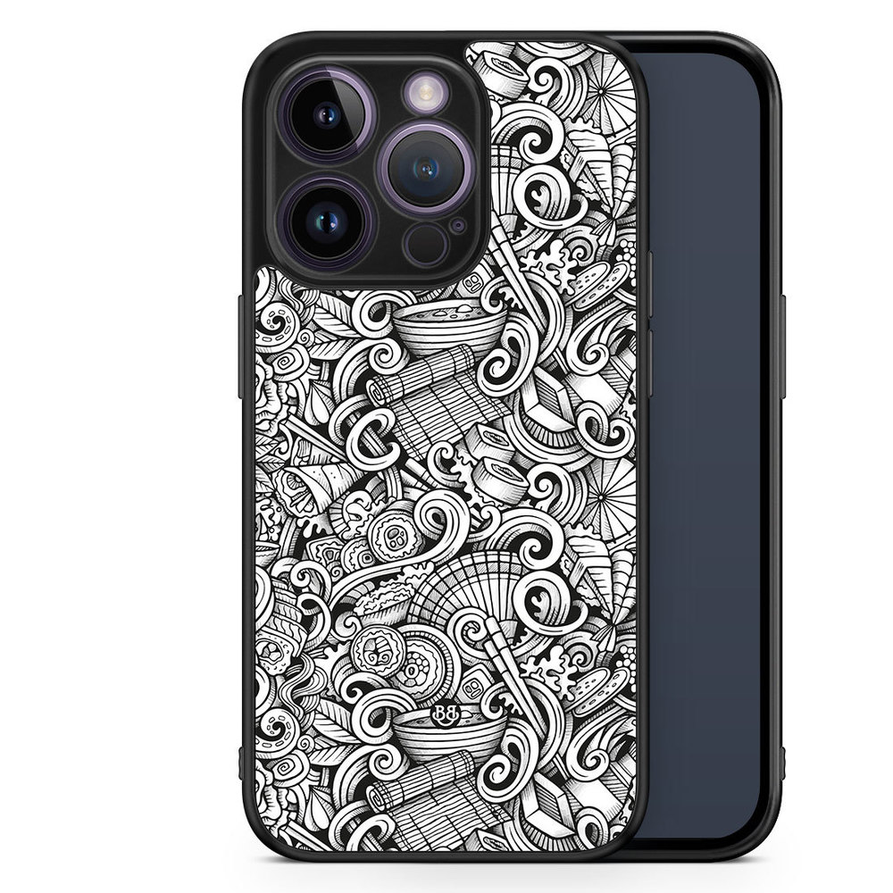 iPhone 14 Pro Case - Japanese Pattern