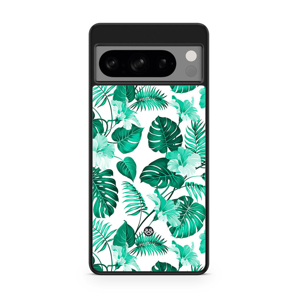 Google Pixel 8 Pro Case - Turquoise Flowers