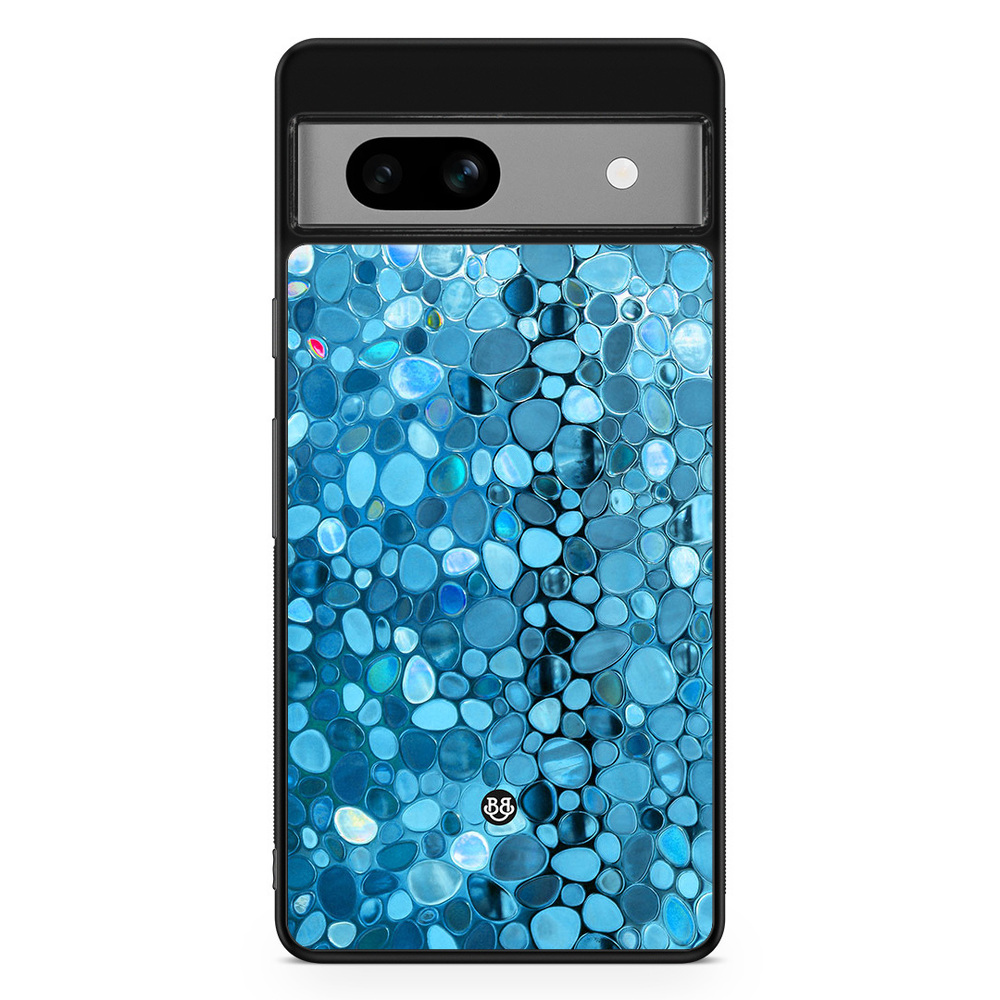 Google Pixel 7a Case - Stained Glass Blue