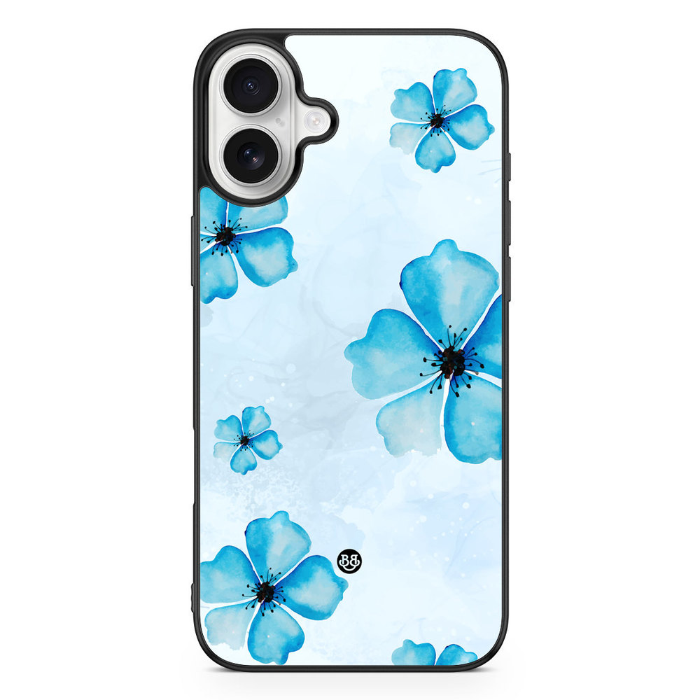 iPhone 16 Plus Case - WILD BLOOM - Blue Bloom