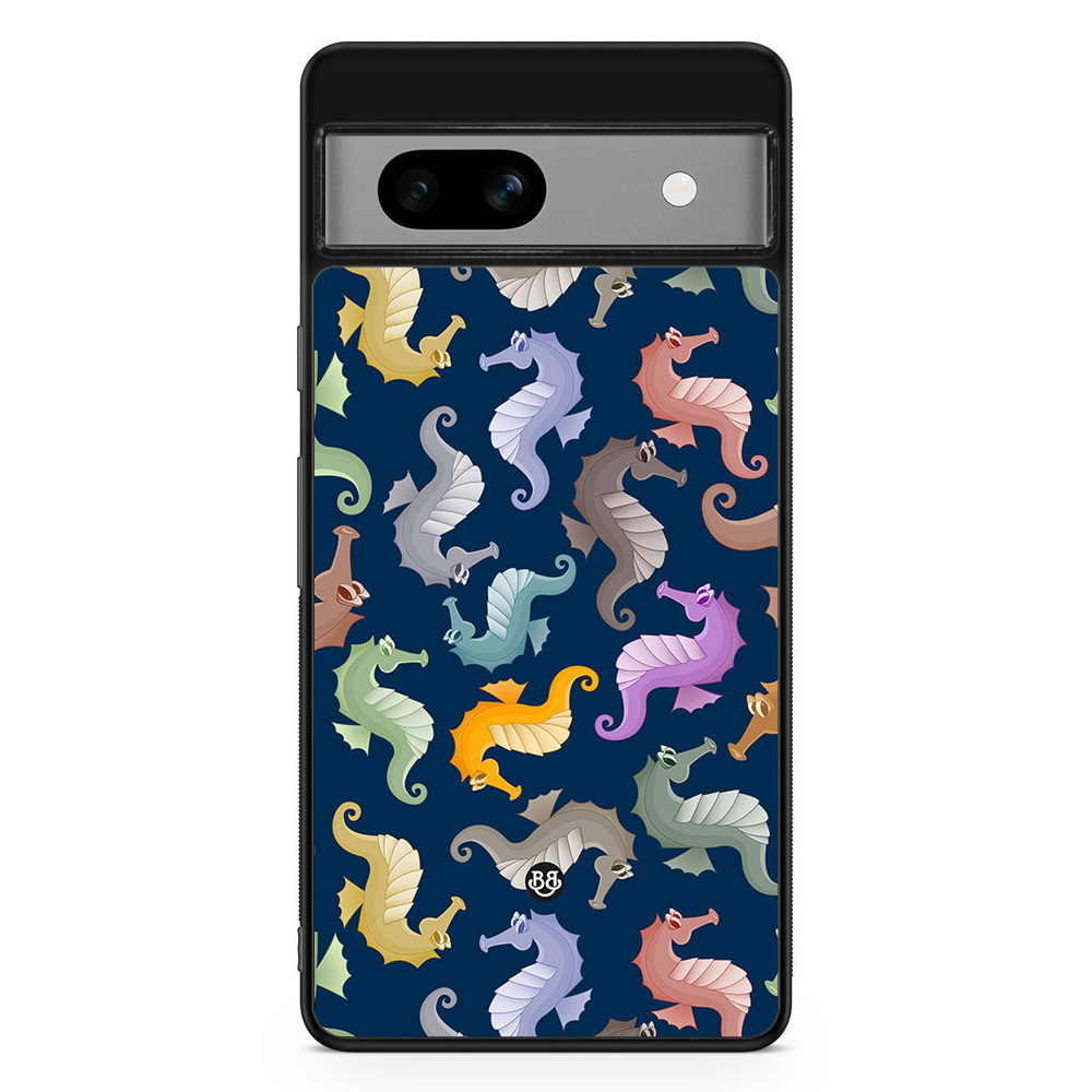 Google Pixel 7a Case - Cartoon Sea-Horse