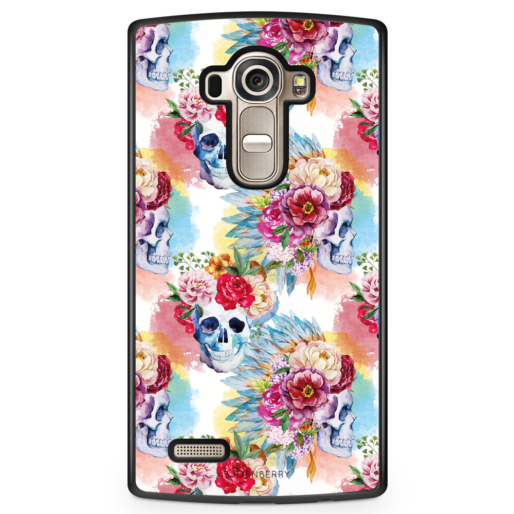 LG G4 Case - Skulls And Flowers