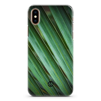 iPhone XS Max Premium Skal - Green leaves