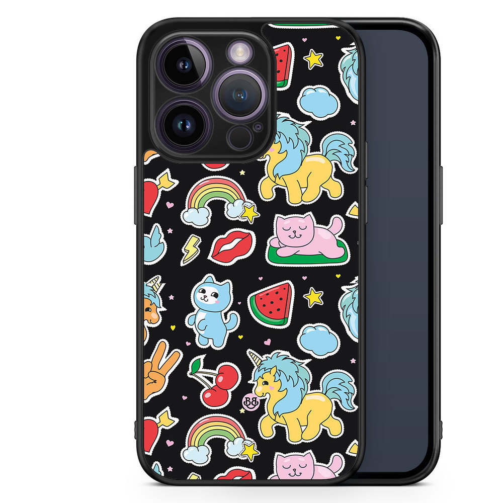 iPhone 14 Pro Case - Cute Stickers