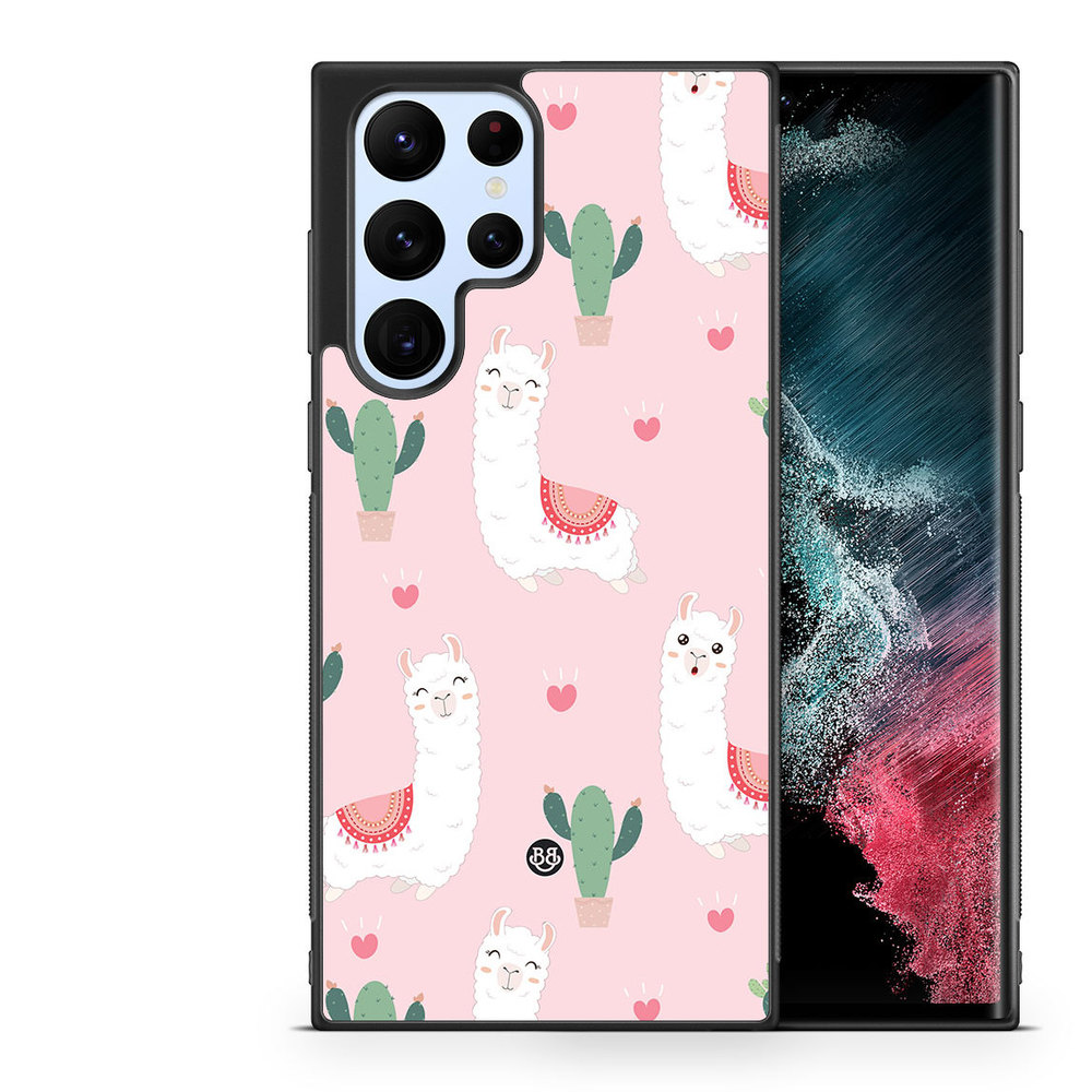 Samsung Galaxy S22 Ultra 5G Case - Llama Pattern