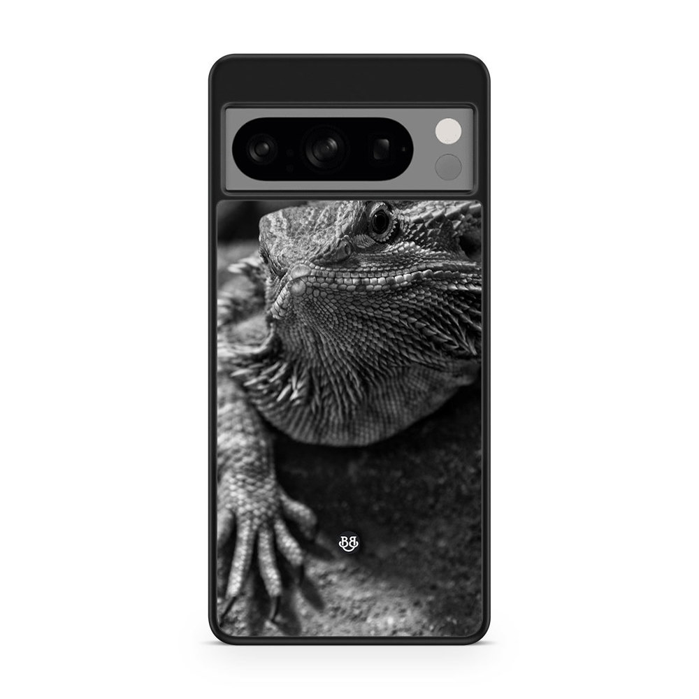 Google Pixel 8 Pro Case - Black/White Lizard