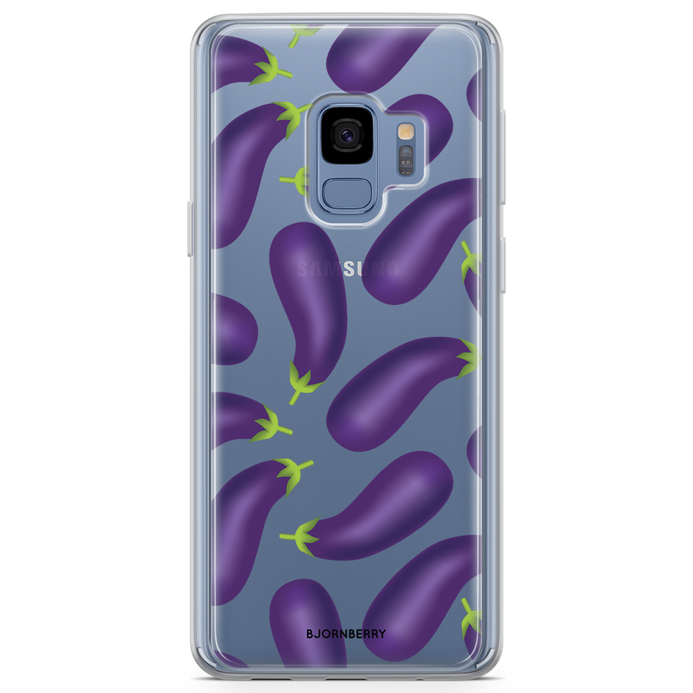 Samsung Galaxy S9 Fashion Case - Eggplant Pattern