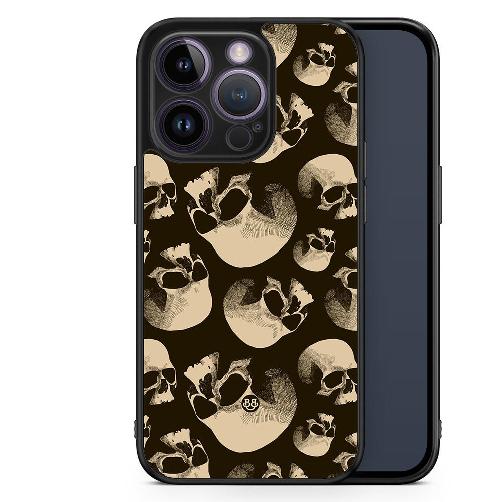 iPhone 14 Pro Case - Skull Pattern