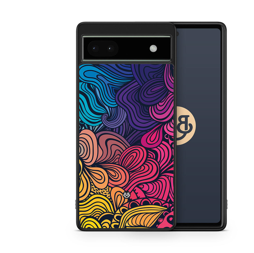 Google Pixel 6a Case - Retro Flowers