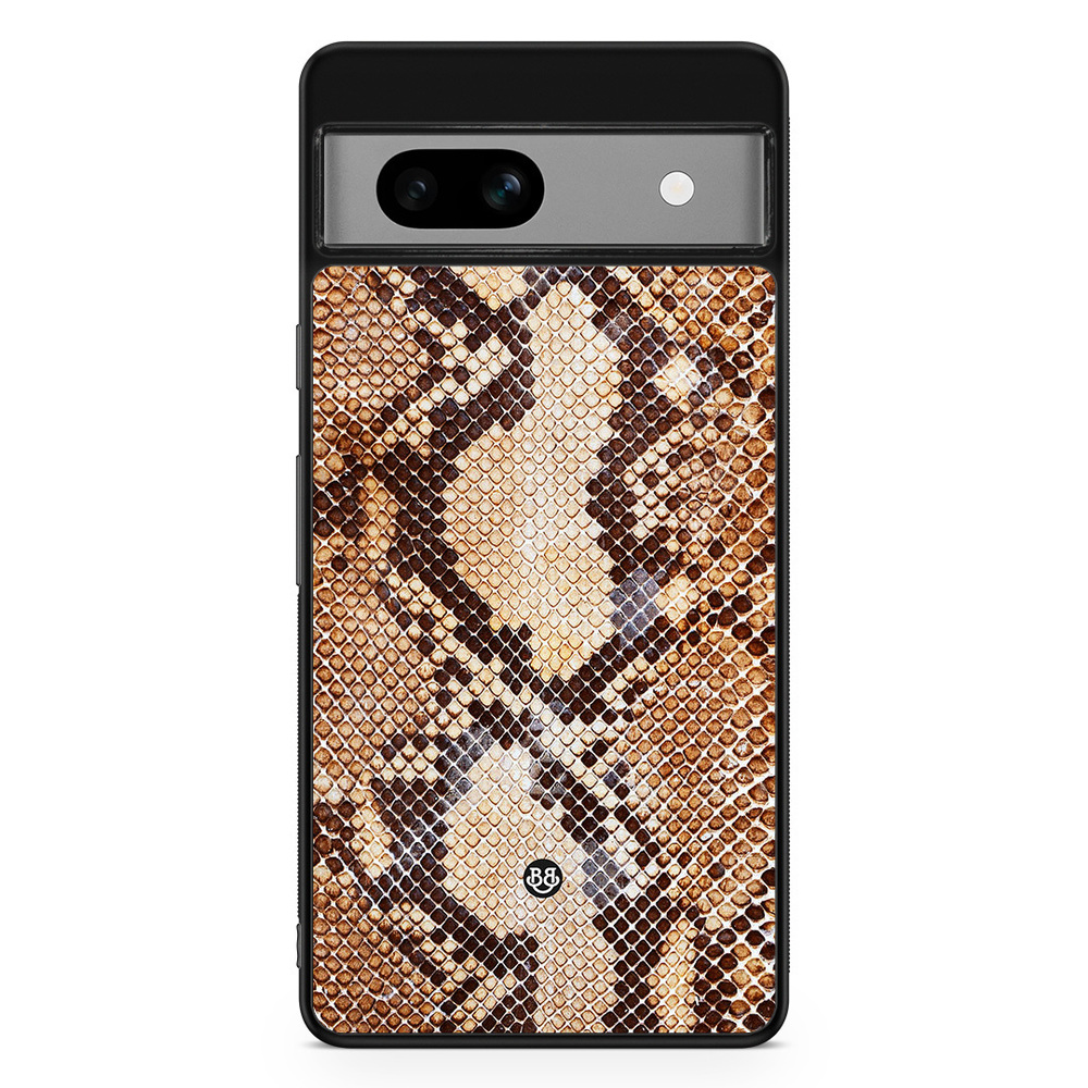 Google Pixel 7a Case - Snakeskin Brown