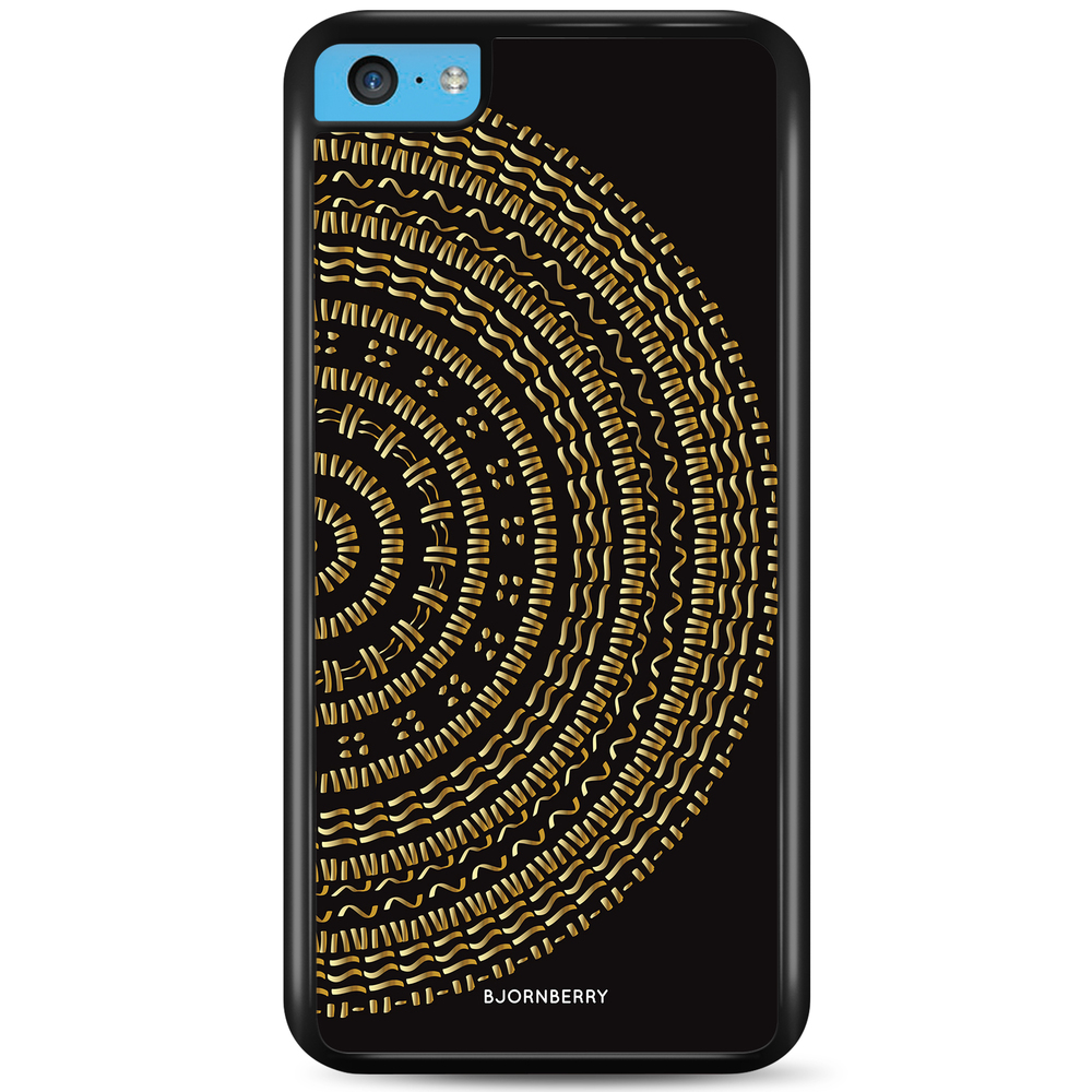 iPhone 5C Case - Mandala Gold/Black