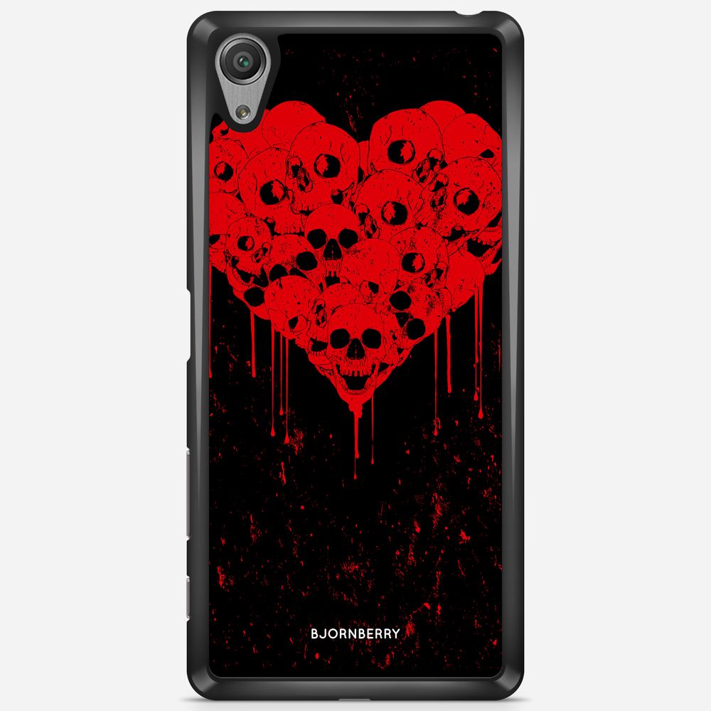 Sony Xperia X Performance Case - Skull Heart