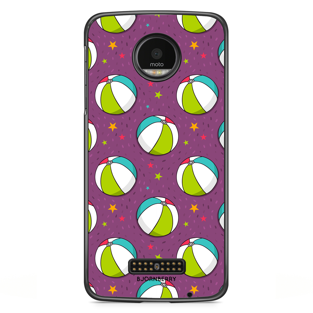 Moto Z2 Play Case - Beach Ball Pattern