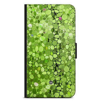 Samsung Galaxy S22 Plus 5G Wallet Case - Stained Glass Green