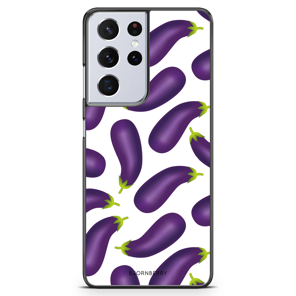 Samsung Galaxy S21 Ultra Case - Eggplant Pattern