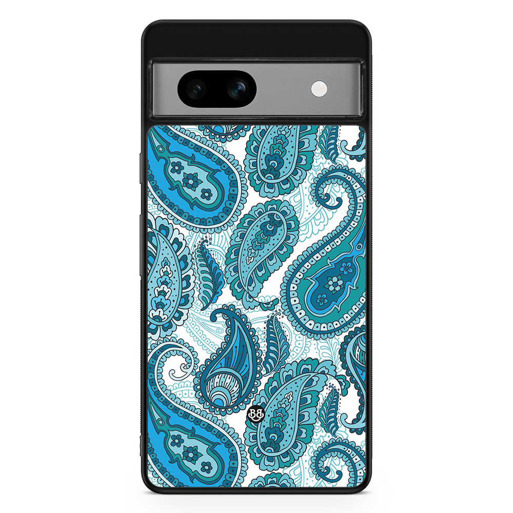Google Pixel 7a Case - Blue Paisley
