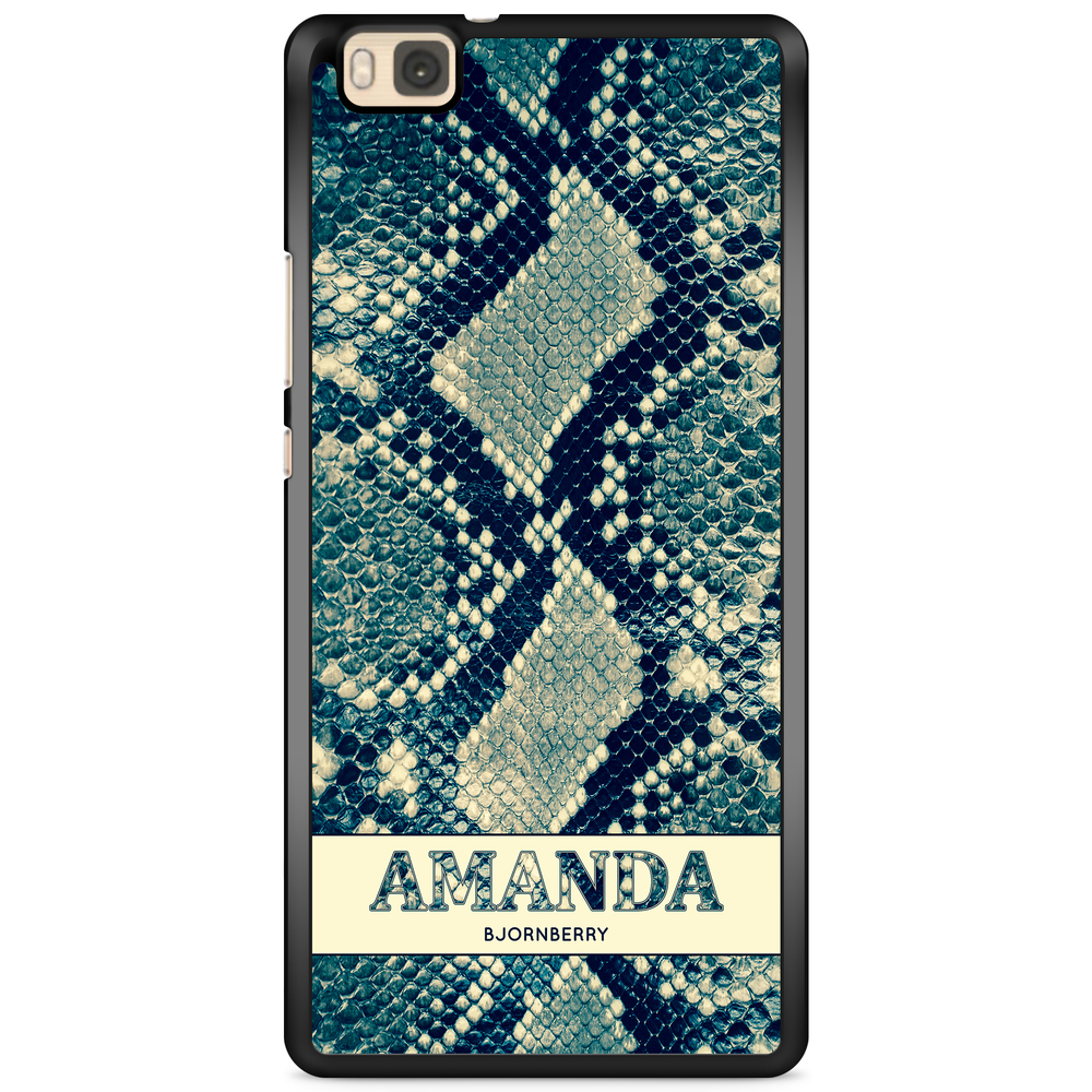 Huawei P8 Lite Case Custom - Custom Blue Snake