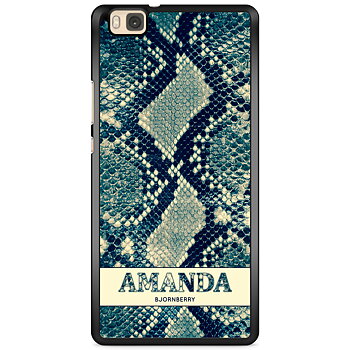 Huawei P8 Lite Skal Custom - Custom Blue Snake