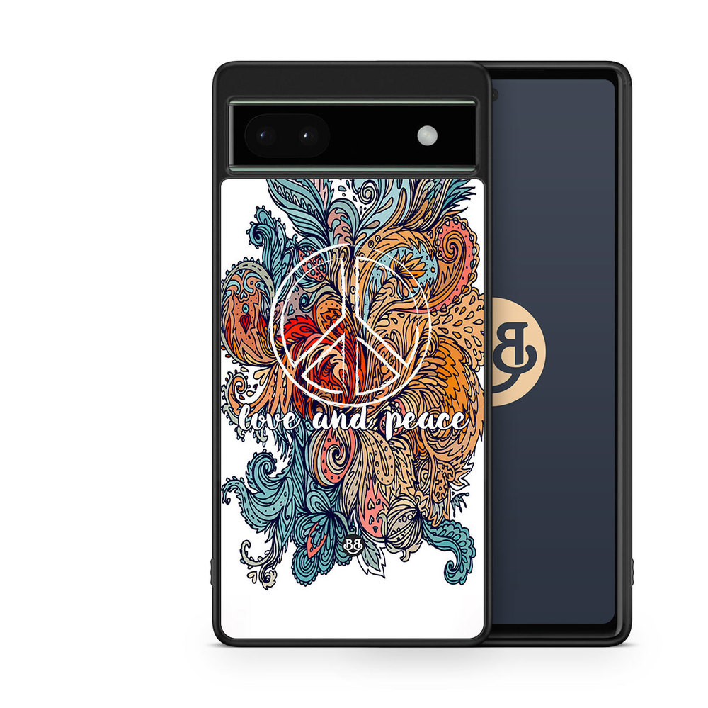 Google Pixel 6a Case - Love and peace