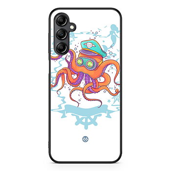 Samsung Galaxy A14 4G/5G Case - Captain Octopus