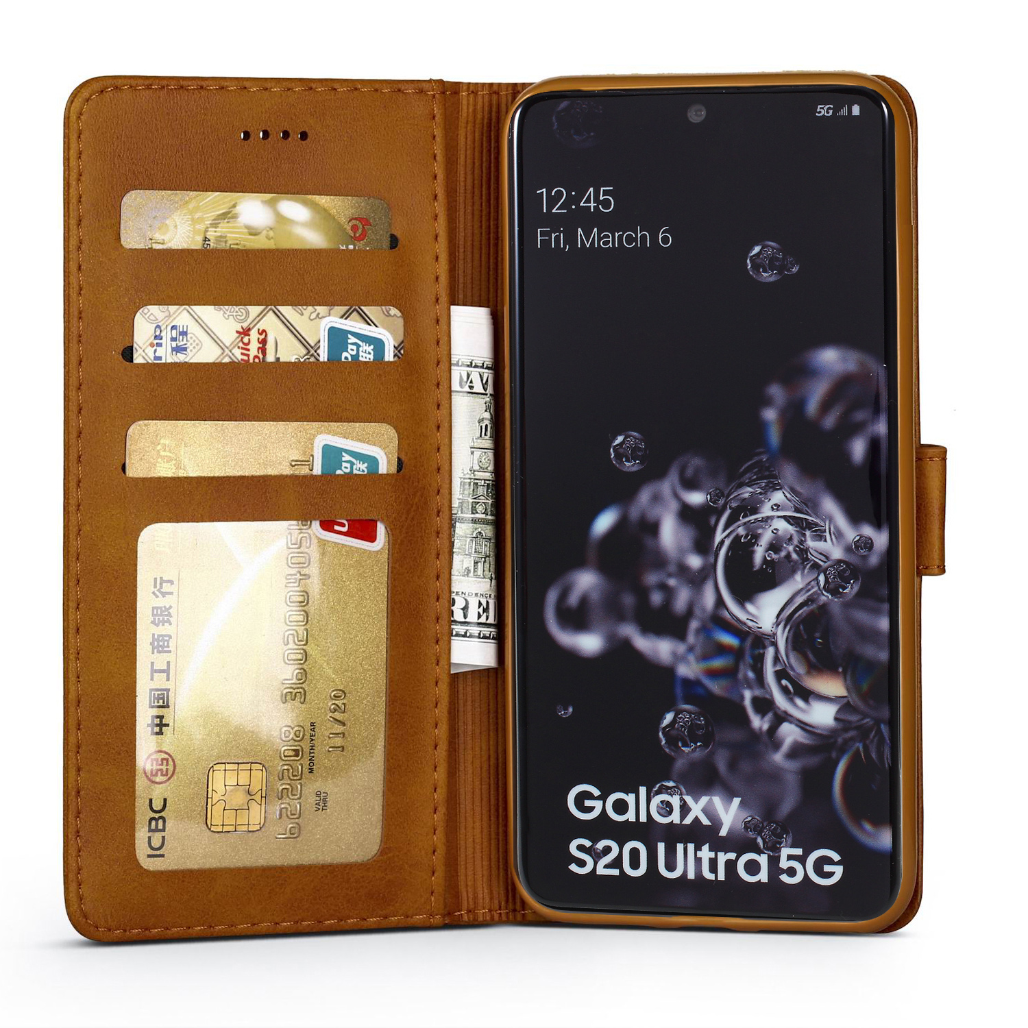 Samsung Galaxy S20 Plus Wallet Case - Brown - 6