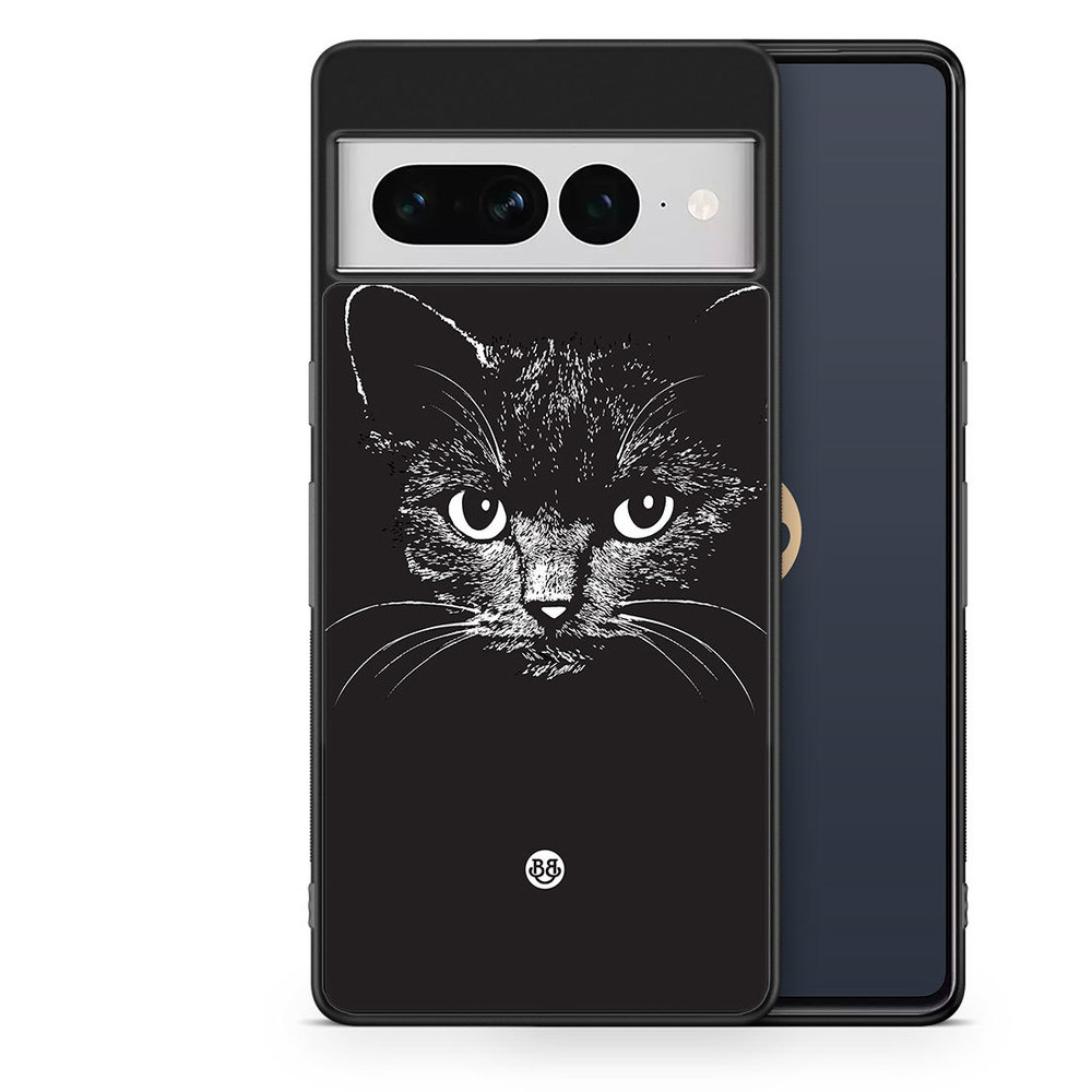 Google Pixel 7 Pro Case - Black/white cat