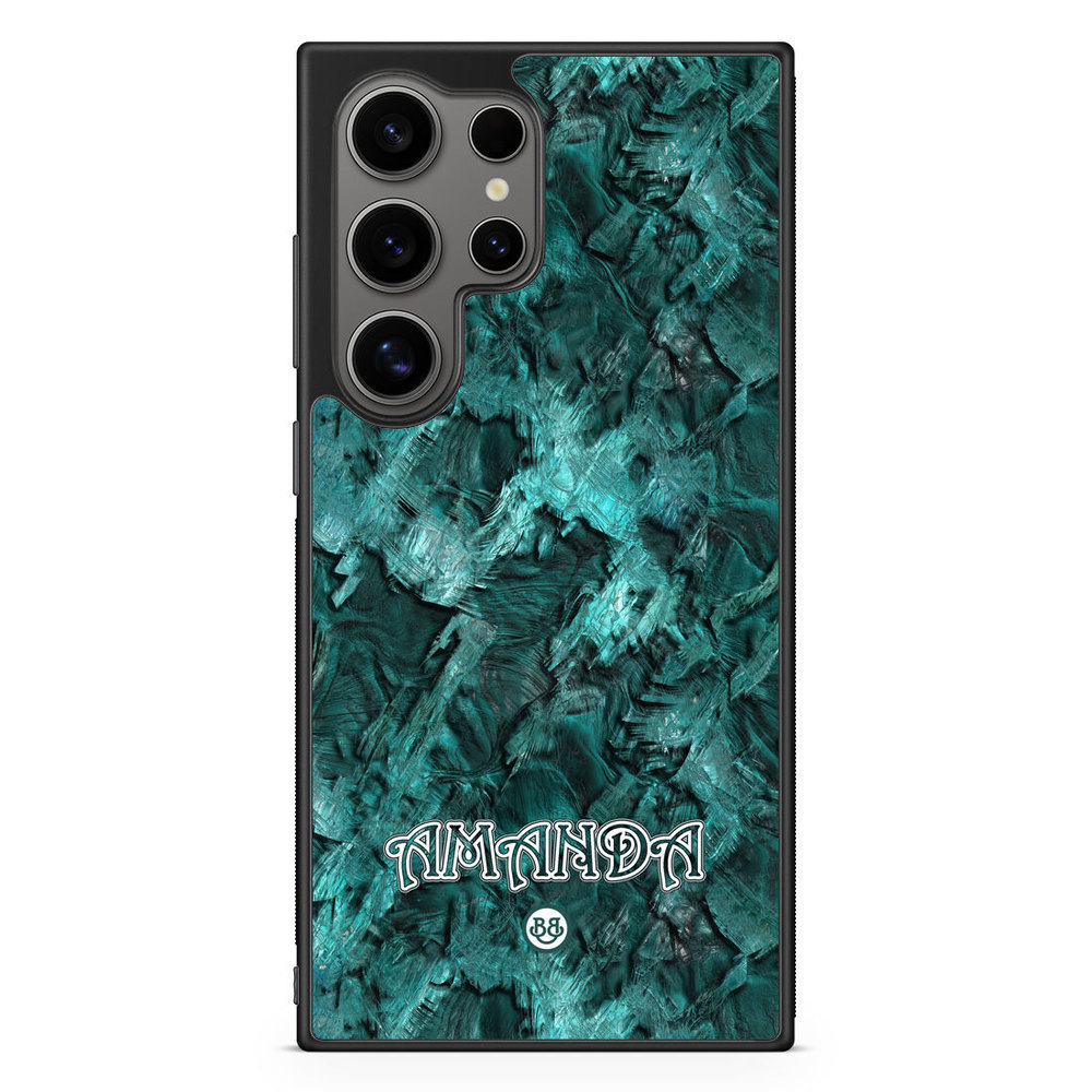 Samsung Galaxy S24 Ultra Custom Skal - Green Name