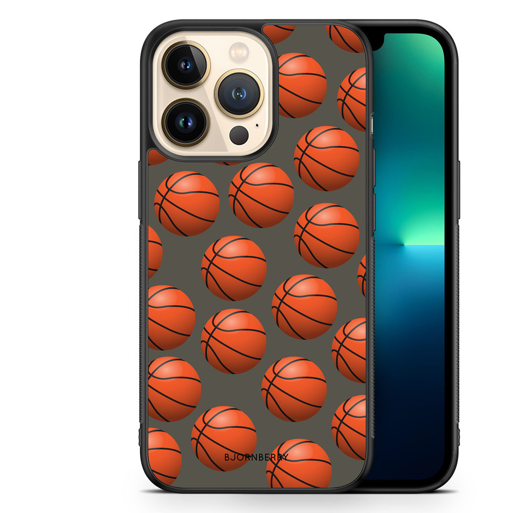 iPhone 13 Pro Case - Basketballs Pattern