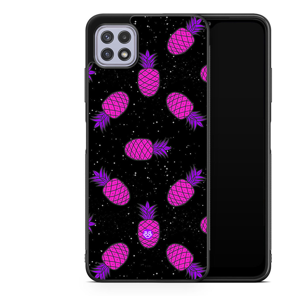 Samsung Galaxy A22 4G Case - Space Pineapple
