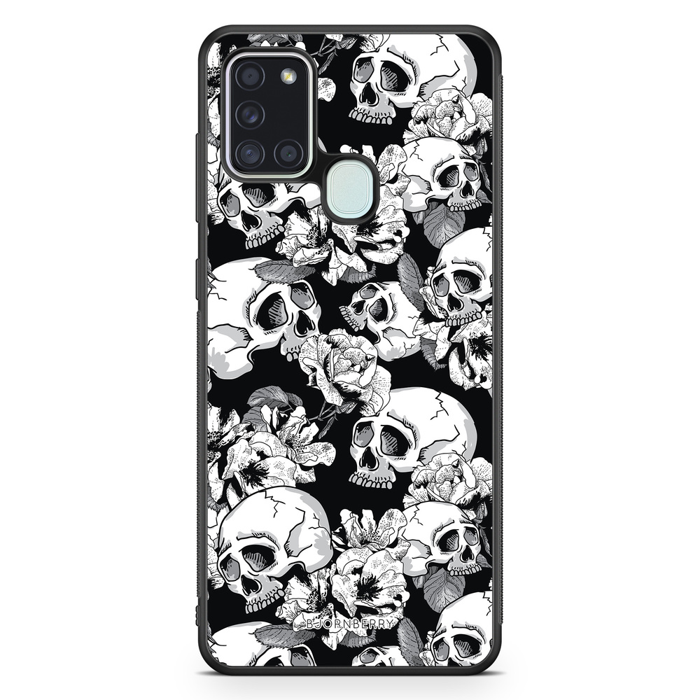 Samsung Galaxy A21s Case - Skull & Roses