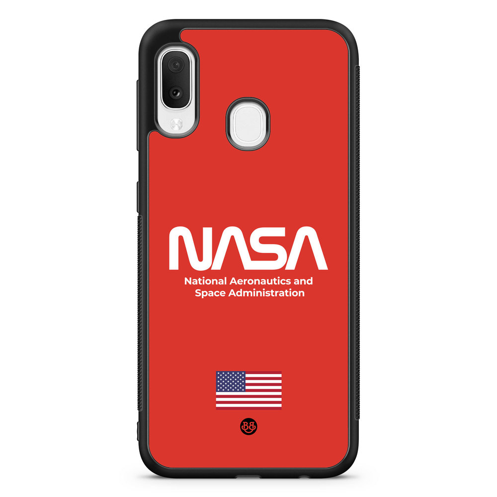 Samsung Galaxy A20e Case - NASA Worm Red