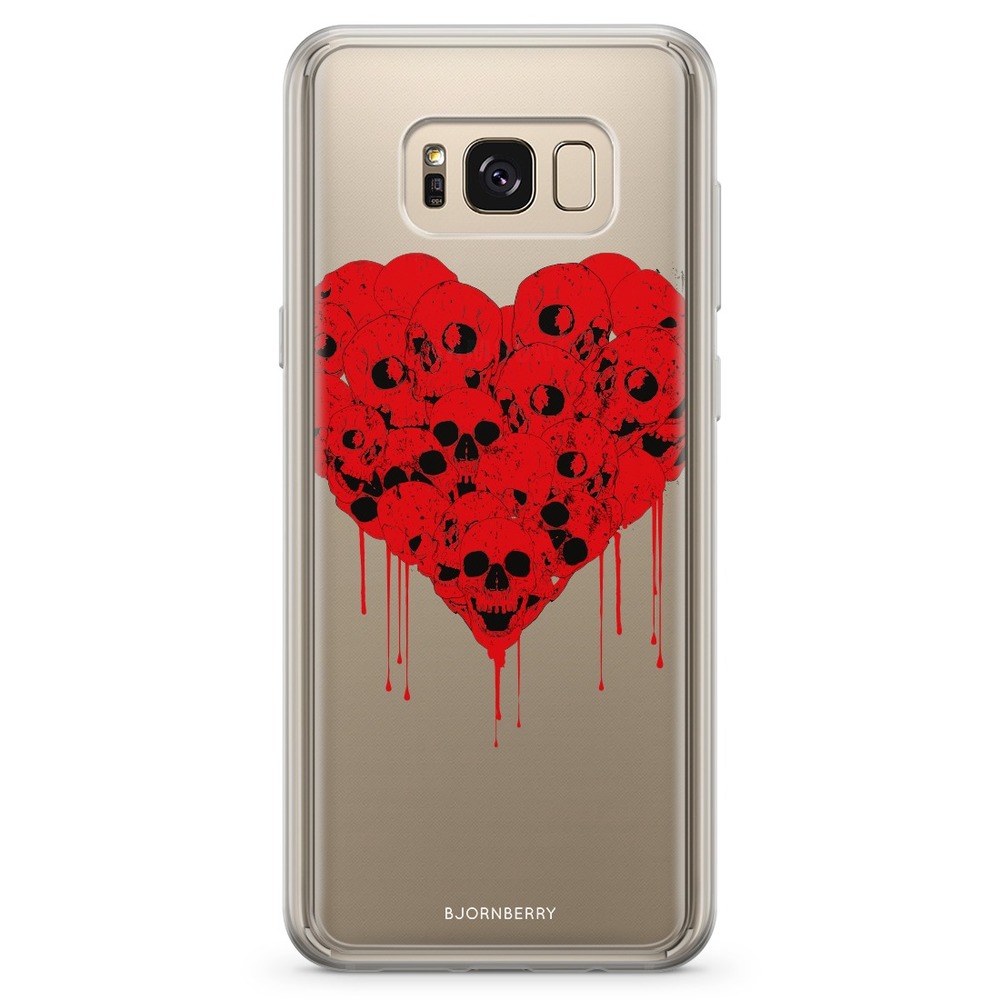 Samsung Galaxy S8 Plus Fashion Skal - Skull Heart