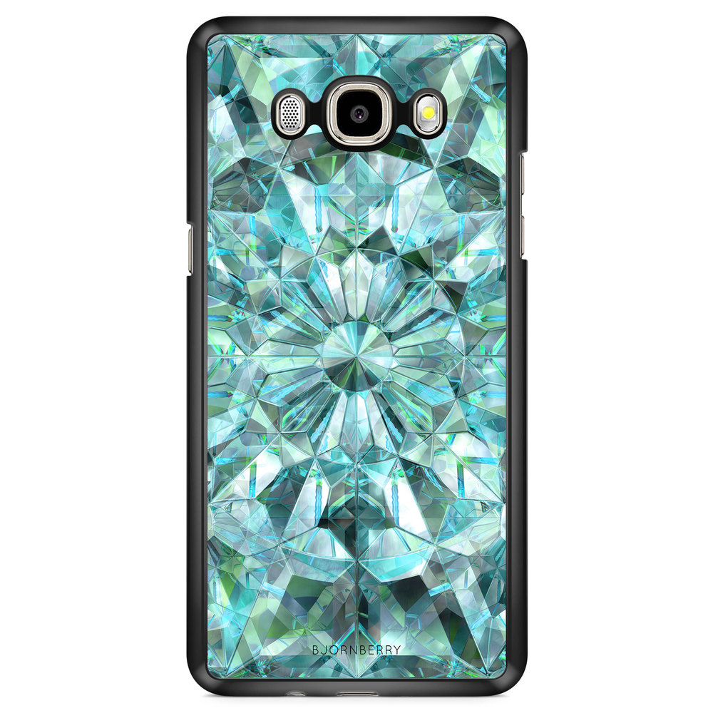 Samsung Galaxy J7 (2016) Case - Green Crystals
