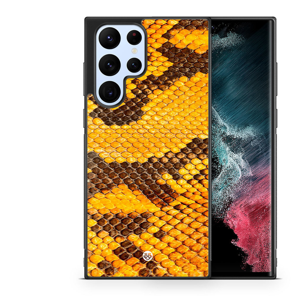 Samsung Galaxy S22 Ultra 5G Case - Yellow Snake