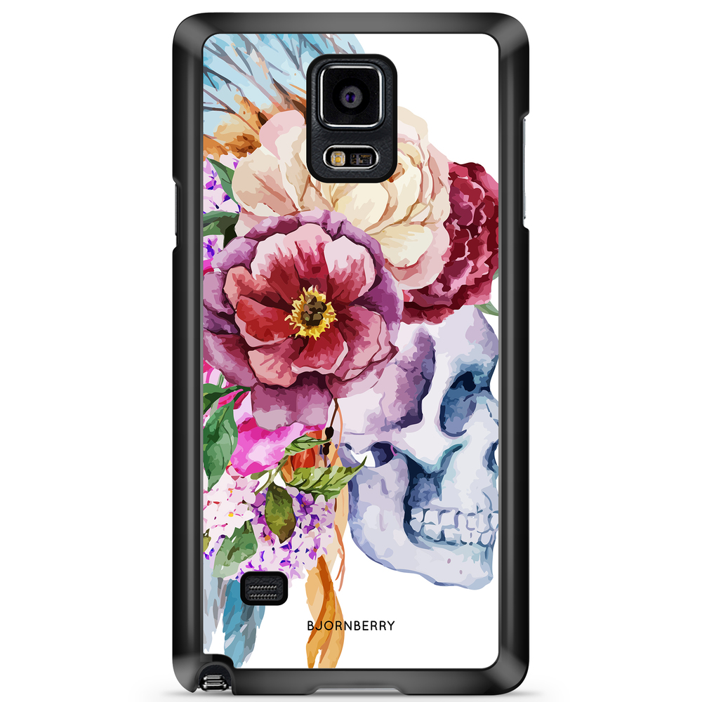 Samsung Galaxy Note 4 Case - Skull & Flowers