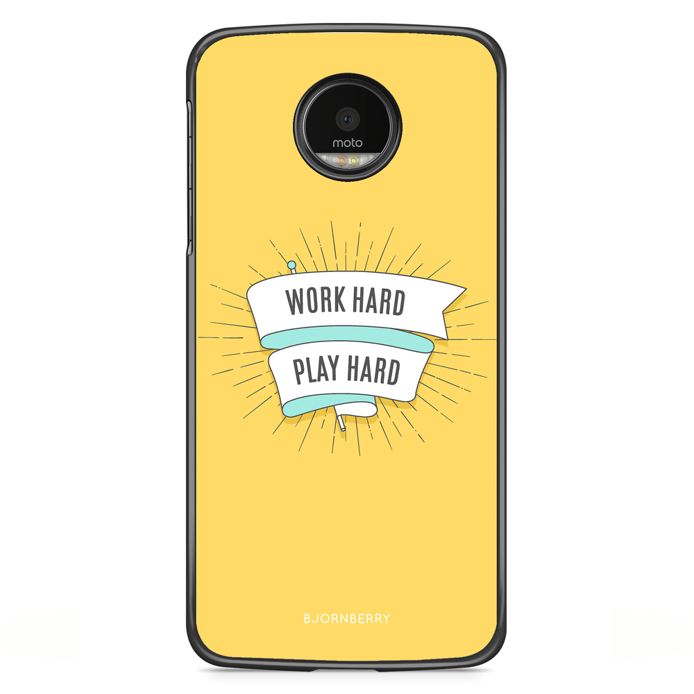 Motorola Moto G5S Plus Case - Work hard play hard