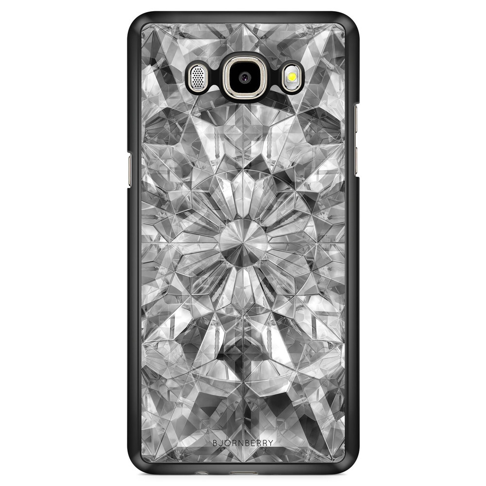 Samsung Galaxy J7 (2016) Case - Grey Crystals