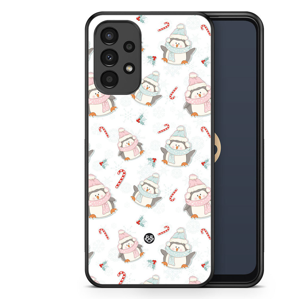 Samsung Galaxy A13 Case - Christmas Penguins